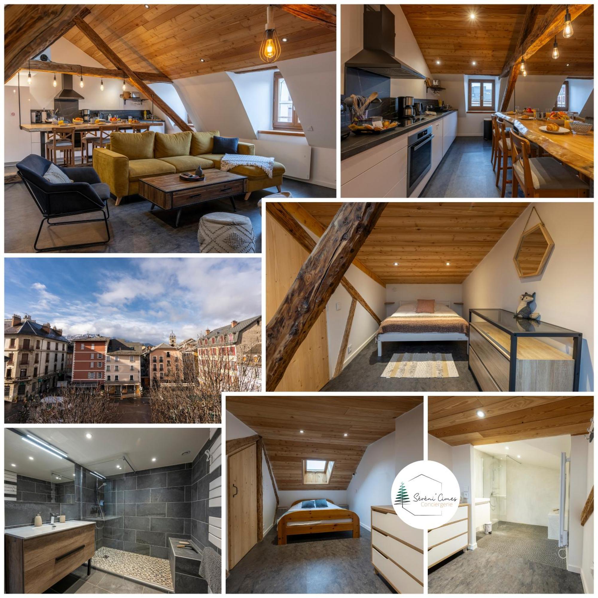 Superbe Loft - Situ Sur La Place Centrale Barcelonnette Buitenkant foto